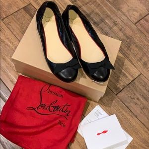 Christian Louboutin Gloriana Flats, Black